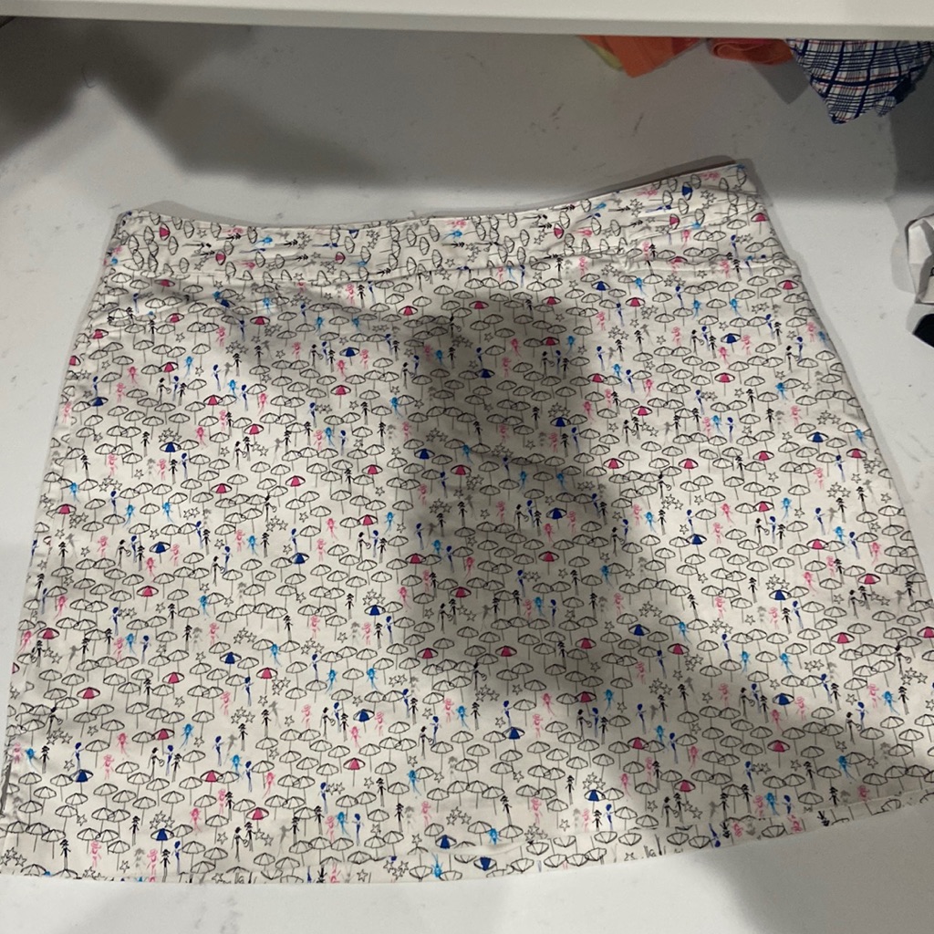 Lady Hagen Women's Golf Skort Euc Size 14 Beautiful Beach Print